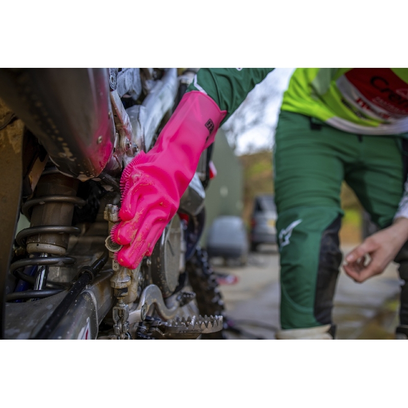 Deep scrubber gloves MUC-OFF pink S