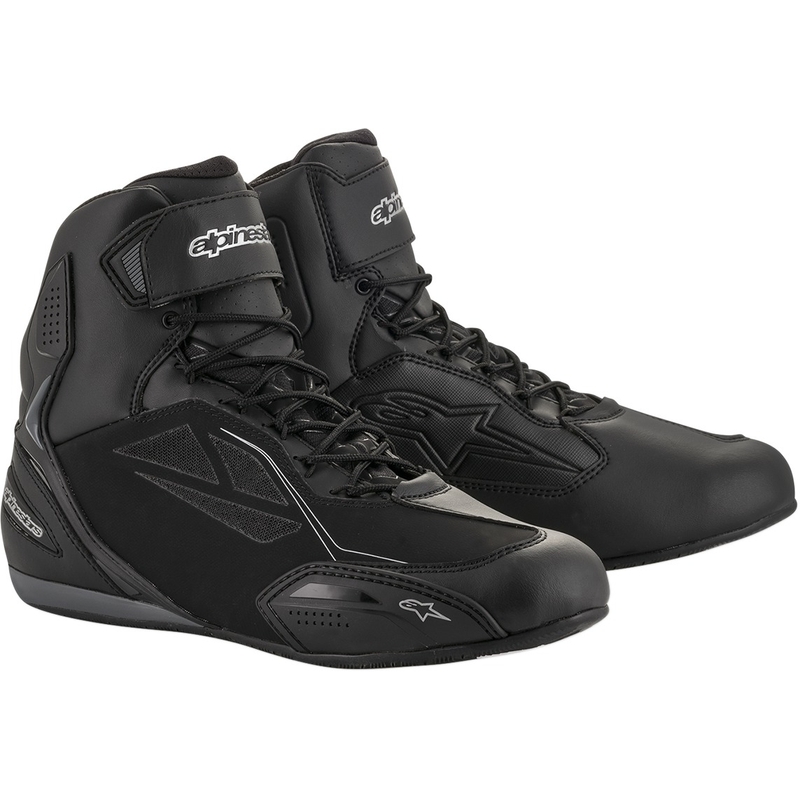 Ghete moto dama Alpinestars Stella Faster 3 Drystar negru-argintiu
