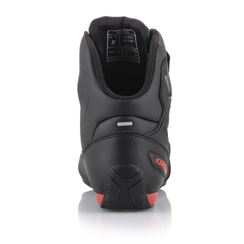 Ghete moto Alpinestars Faster 3 Drystar negru-rosu fluo