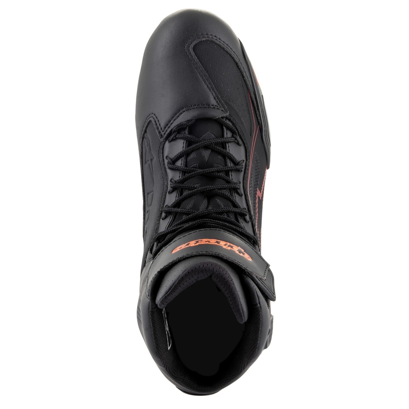 Ghete moto Alpinestars Faster 3 Drystar negru-rosu fluo