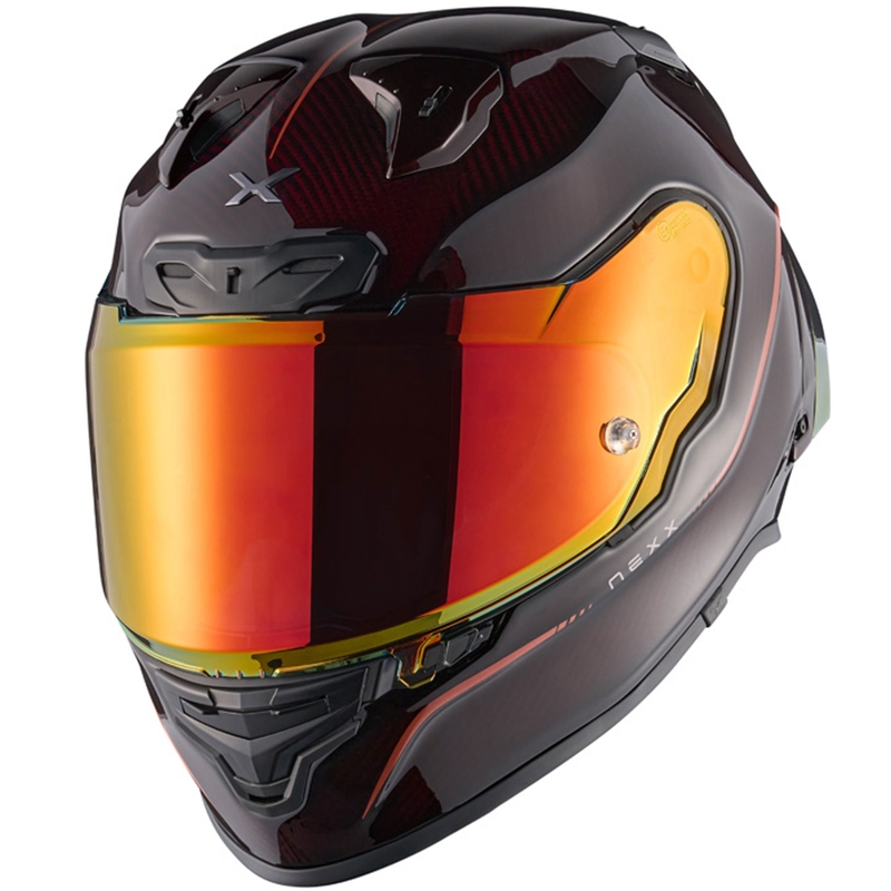 Casca moto integrala Nexx X.R3R Hagibis Carbon rosie