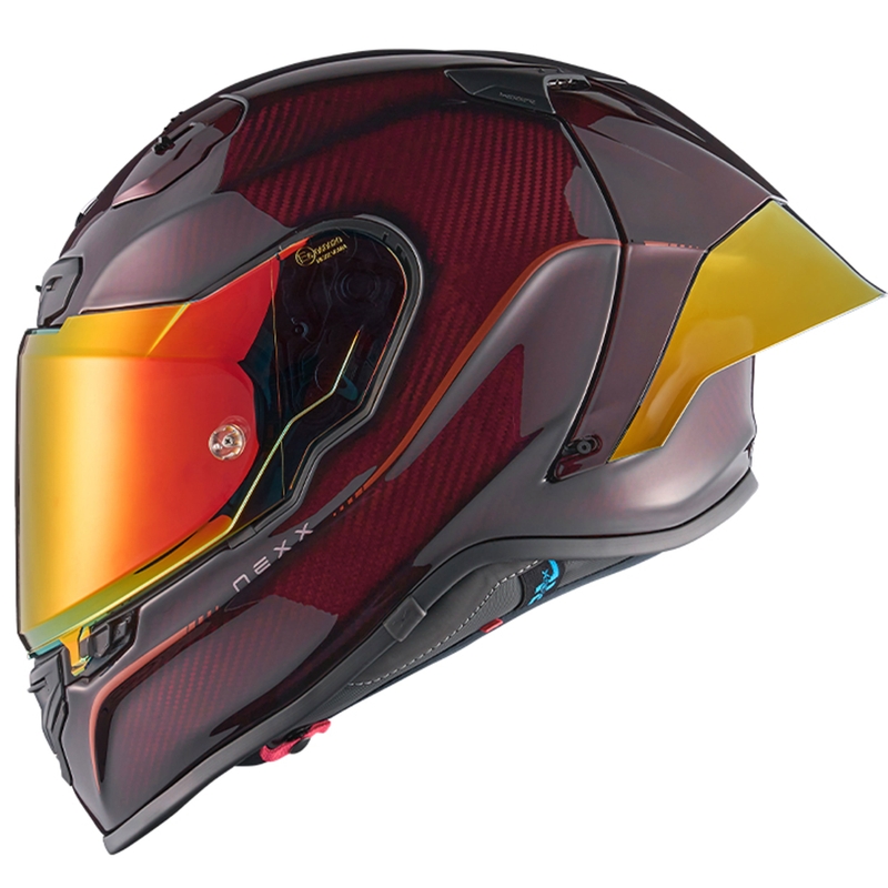 Casca moto integrala Nexx X.R3R Hagibis Carbon rosie