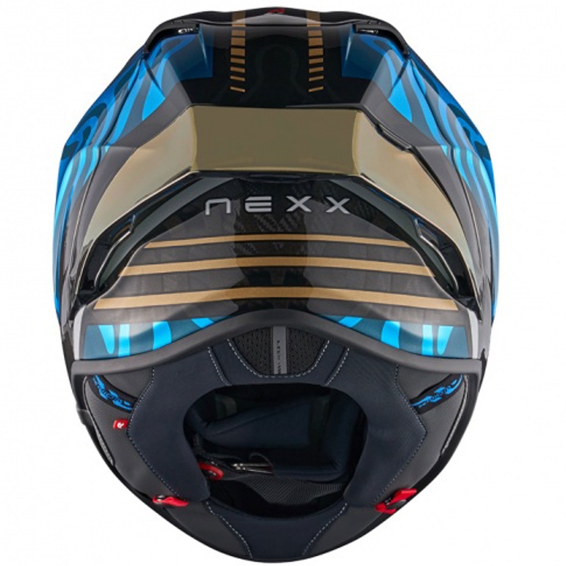 Cască integrală de motocicletă Nexx X.R3R Swirl turcoaz