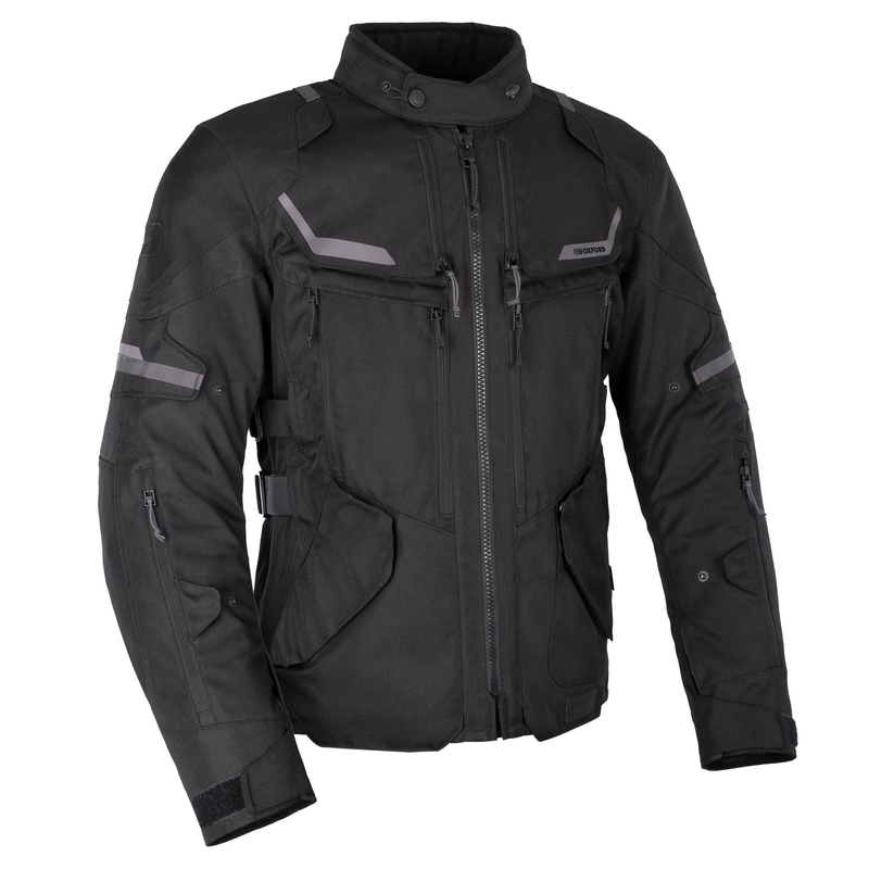 Geacă de motocicletă Oxford Advanced Rockland Dry2Dry neagră