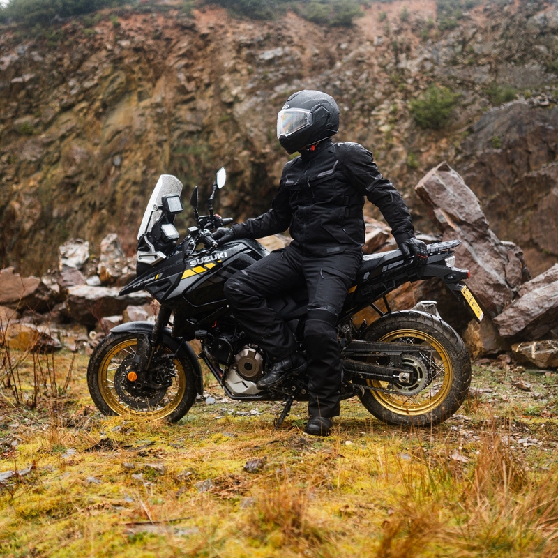 Geacă de motocicletă Oxford Advanced Rockland Dry2Dry neagră