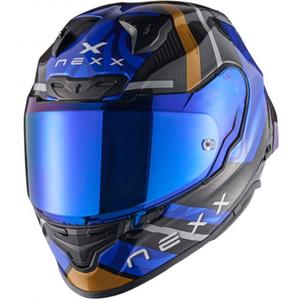 Casca integrala de motocicleta Nexx X.R3R Swirl albastru inchis