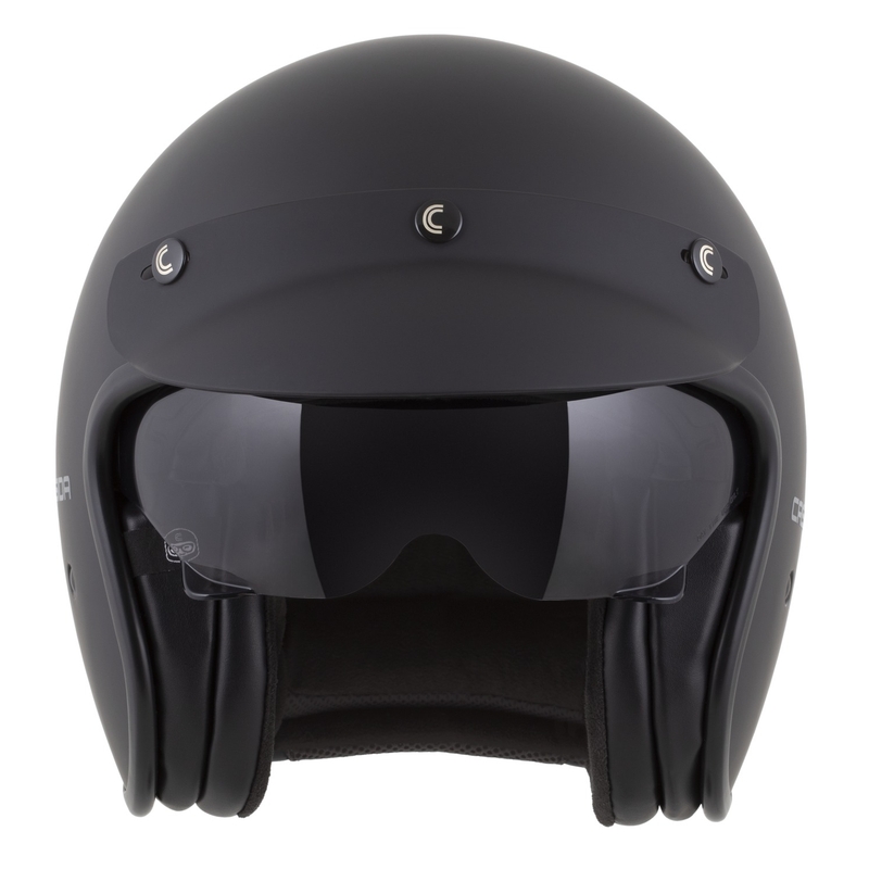 Cassida Motocicleta Cassida Oxygen 2.0 Solid Open Face Negru Mat-Gri Inchis