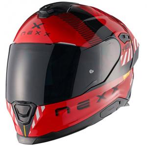 Cască integrală pentru motocicletă NEXX Y.100R Fade roșu-negru