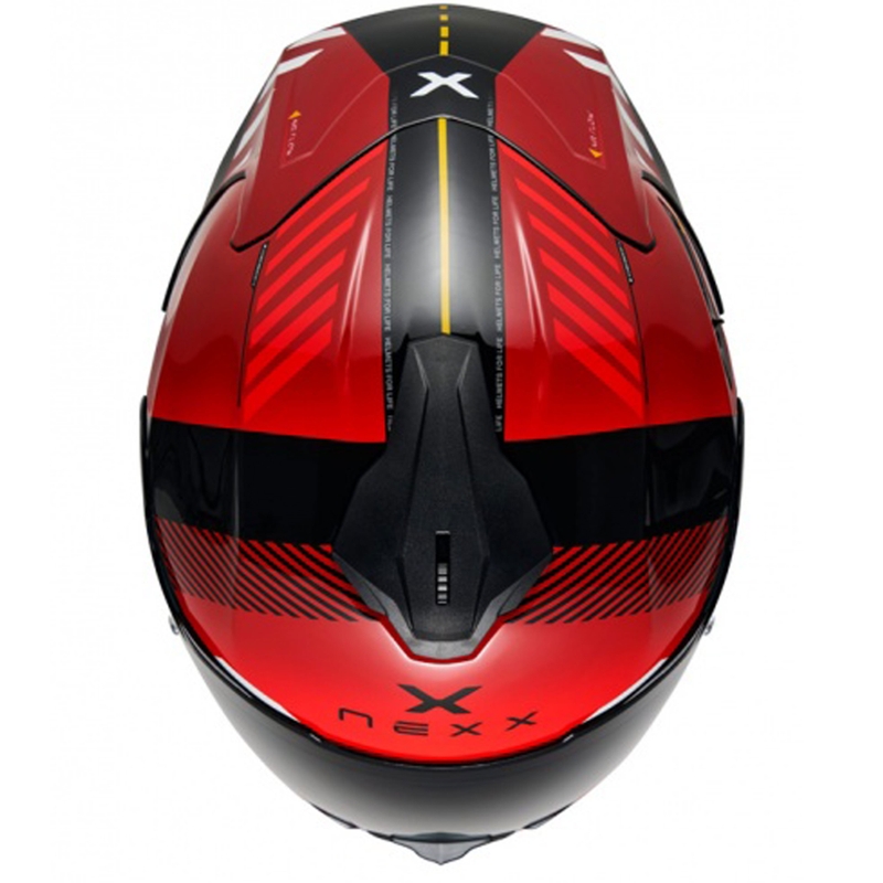 Cască integrală pentru motocicletă NEXX Y.100R Fade roșu-negru