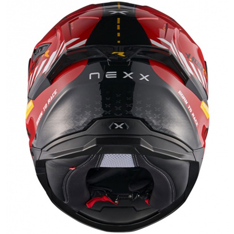 Cască integrală pentru motocicletă NEXX Y.100R Fade roșu-negru