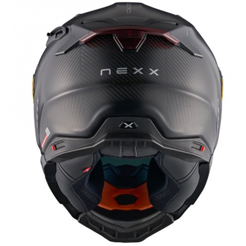 Cască de motocicletă integrală Nexx X.WST3 Zero PRO Carbon roșu mat