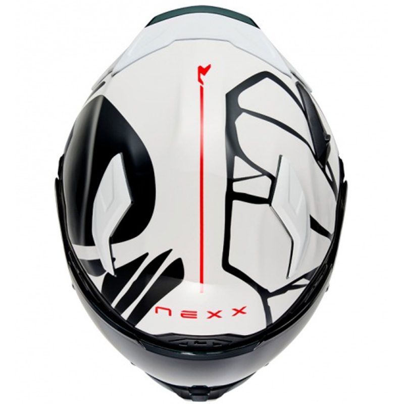 Casca moto integrala Nexx X.WST3 B-Side alb-negru