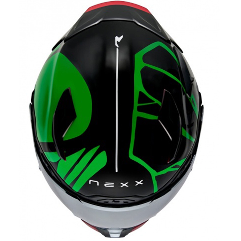 Casca integrala de motocicleta Nexx X.WST3 B-Side negru-verde