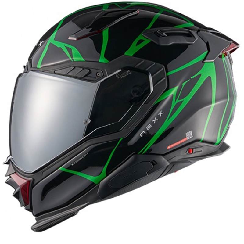 Casca integrala de motocicleta Nexx X.WST3 B-Side negru-verde