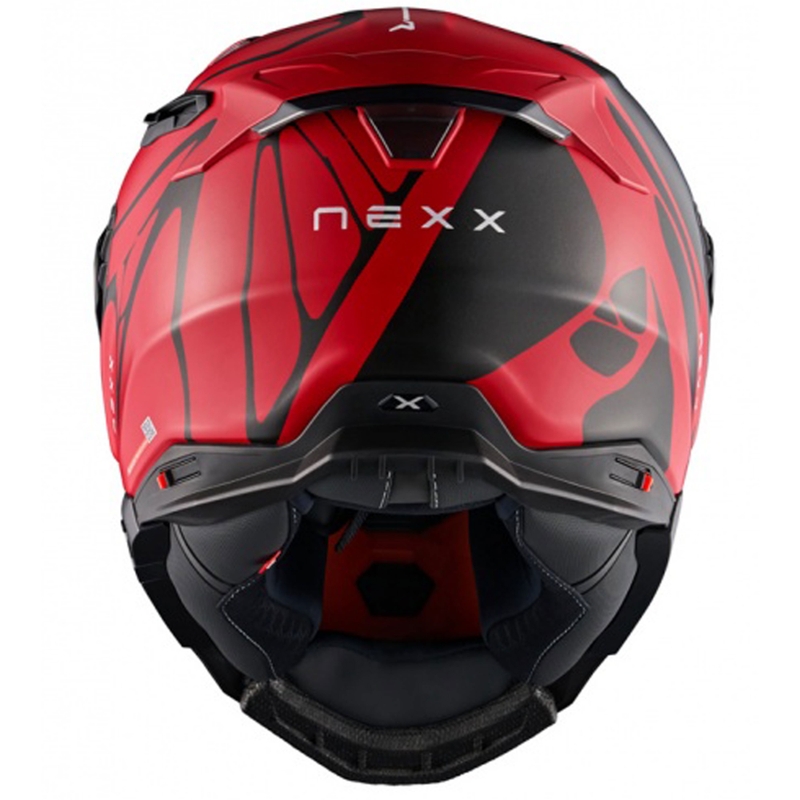 Cască integrală pentru motocicletă Nexx X.WST3 B-Side roșu-negru