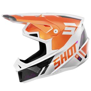 Casca de motocross Shot Lite Ultra portocaliu perlat