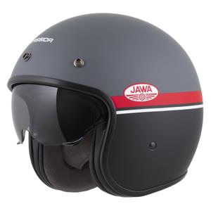 Casca de motociclete deschisa Cassida Oxygen 2.0 Jawa OHC mat gri-rosu-negru-alb