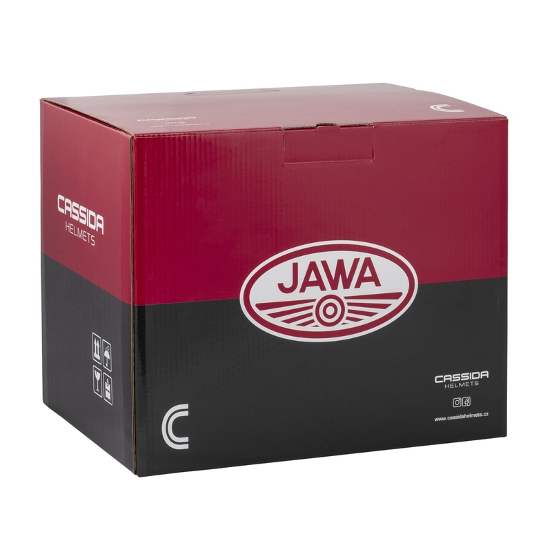 Casca de motociclete deschisa Cassida Oxygen 2.0 Jawa OHC mat gri-rosu-negru-alb