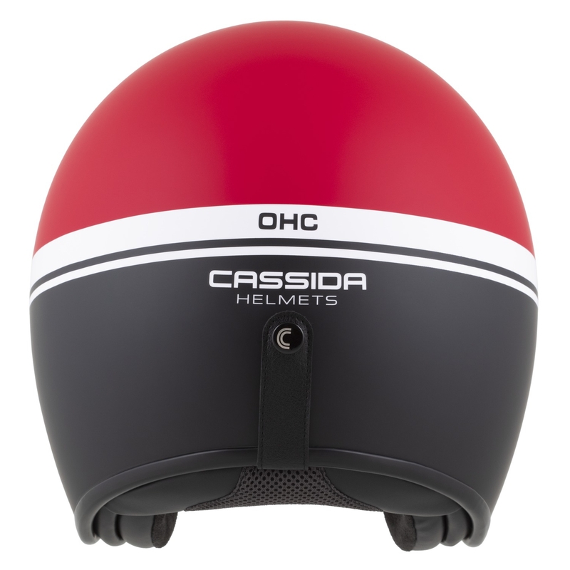Cască de motocicletă deschisă Cassida Oxygen 2.0 Jawa OHC roșu-negru-alb mat