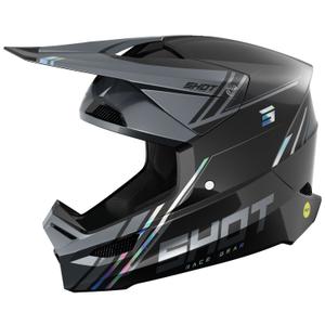 Casca motocross Shot Race Sprint pearl negru-gri
