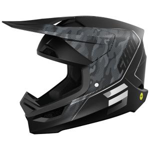 Casca de motocross Shot Camo Tactic negru-gri mat