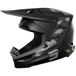 Casca Motocross Shot Race Battle Galben Fluo Mat Reducere lichidare