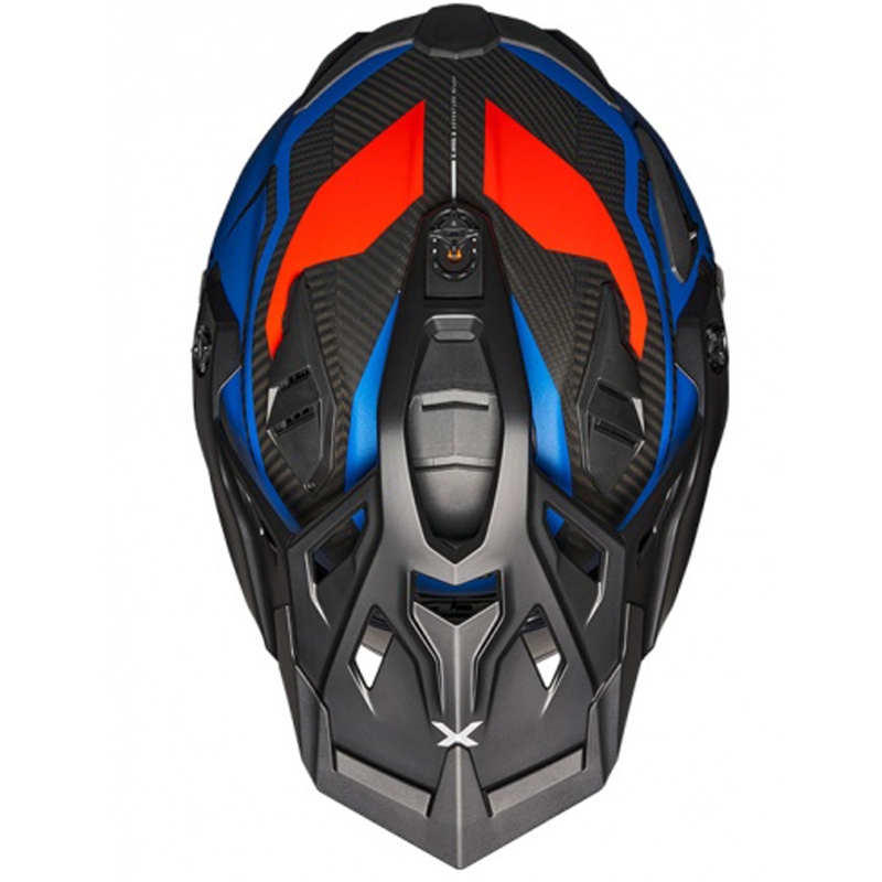 Casca Enduro Nexx X.WED3 Keyo albastru-rosu lichidare