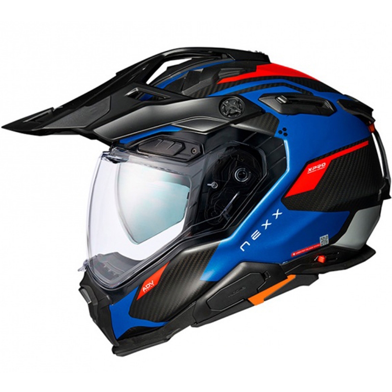 Casca Enduro Nexx X.WED3 Keyo albastru-rosu lichidare