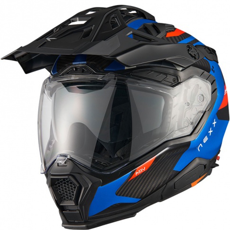 Casca Enduro Nexx X.WED3 Keyo albastru-rosu lichidare