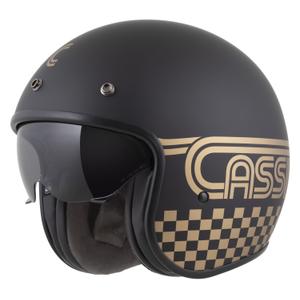 Cassca de motociclete Cassida Oxygen 2.0 Rondo deschisa negru-auriu mat