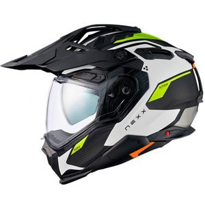 Casca Enduro Nexx X.WED3 Keyo alb-verde fluo