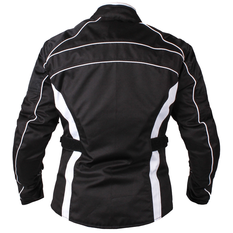 Jacheta de motocicletă Basic Black and White pentru femei lichidare