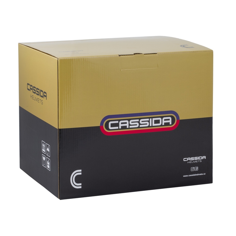 Cassă de motocicletă Cassida Oxygen 2.0 Rondo deschisă negru-argintiu mat