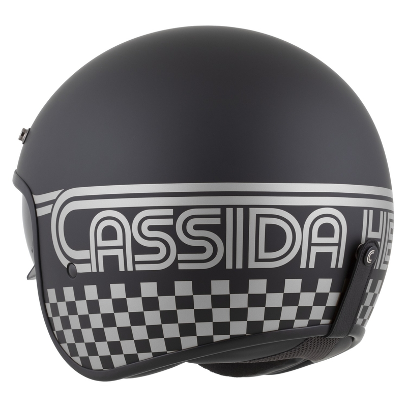 Cassă de motocicletă Cassida Oxygen 2.0 Rondo deschisă negru-argintiu mat