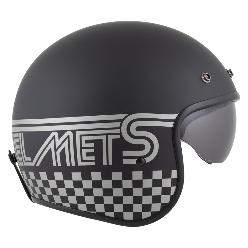 Cassă de motocicletă Cassida Oxygen 2.0 Rondo deschisă negru-argintiu mat