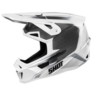 Casca de motocross Shot Lite Challenger pearl negru-alb