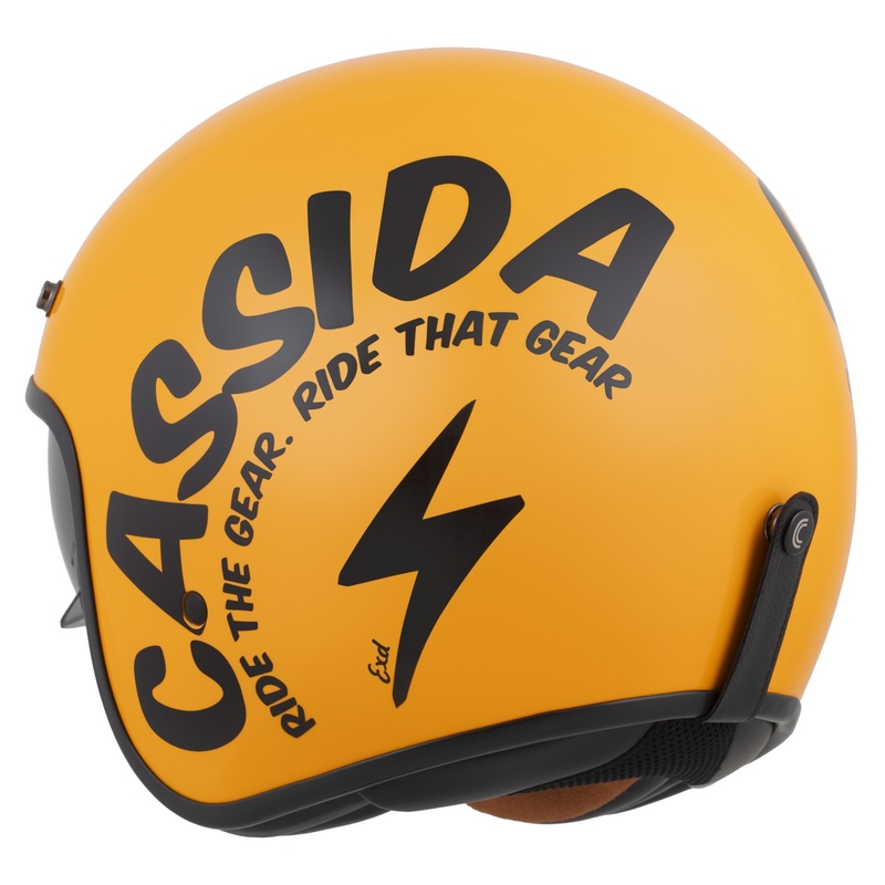 Cassida de motociclete Cassida Oxygen 2.0 Gear deschisa galben-negru