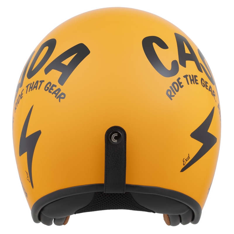 Cassida de motociclete Cassida Oxygen 2.0 Gear deschisa galben-negru