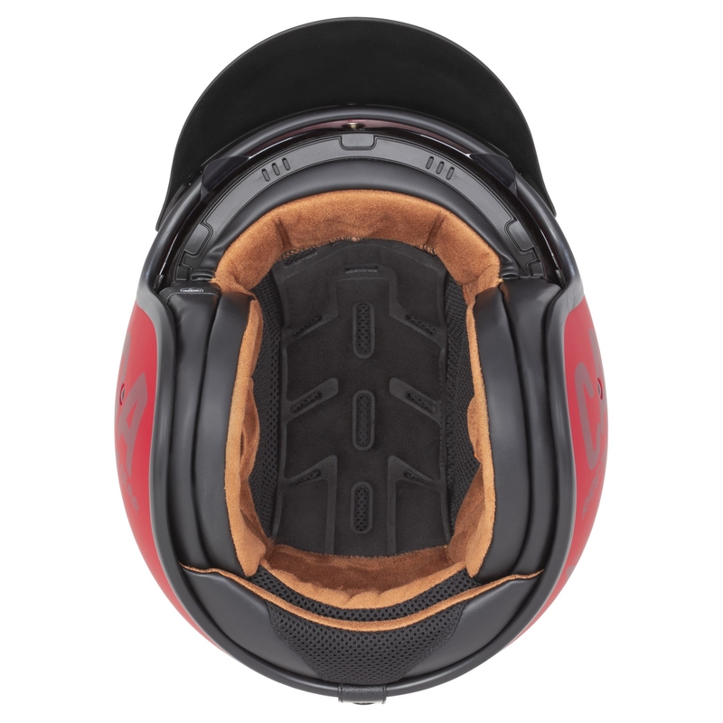 Cassida de motociclete Cassida Oxygen 2.0 Gear deschisa galben-negru