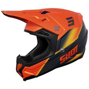 Casca de motocross Shot Core Honor portocaliu-negru mat