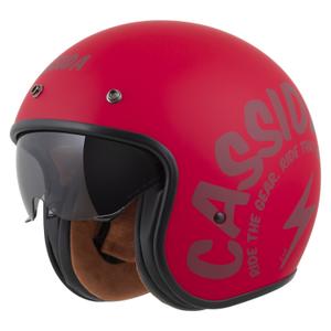 Cassida Motocicleta Cassida Oxygen 2.0 Gear Open Face Rosu Mat-Rosu Inchis