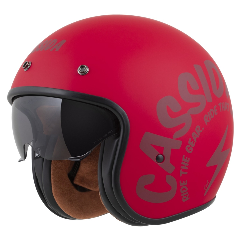 Cassida Motocicleta Cassida Oxygen 2.0 Gear Open Face Rosu Mat-Rosu Inchis