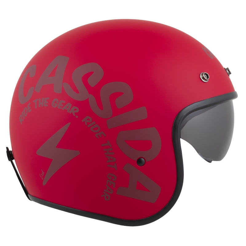 Cassida Motocicleta Cassida Oxygen 2.0 Gear Open Face Rosu Mat-Rosu Inchis
