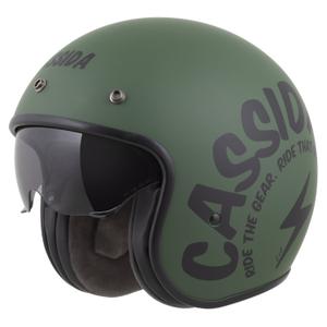 Cassida Motocicleta Cassida Oxygen 2.0 Gear Open Face Verde Mat-Negru