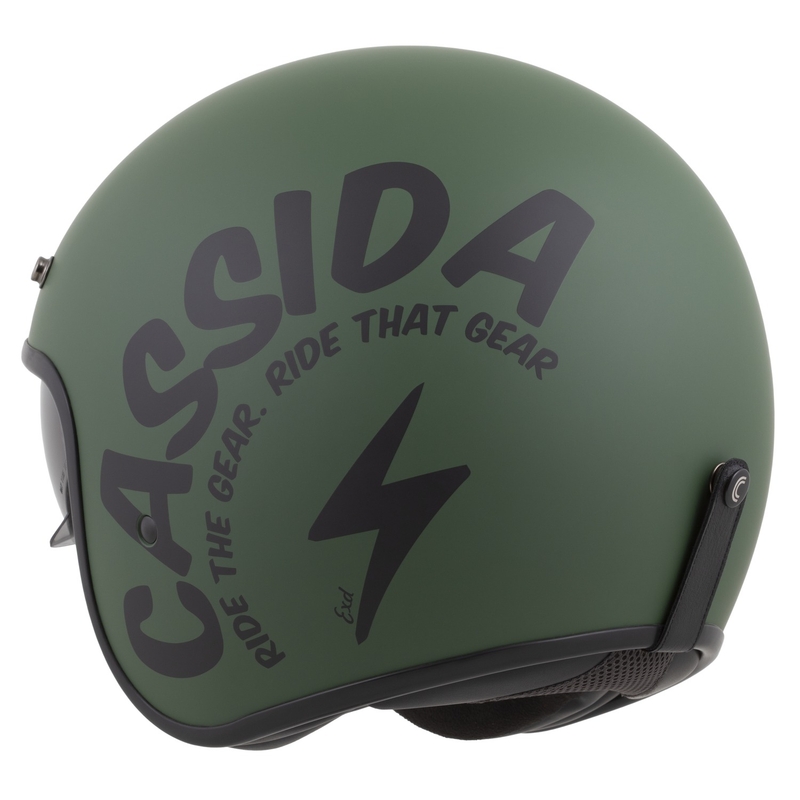 Cassida Motocicleta Cassida Oxygen 2.0 Gear Open Face Verde Mat-Negru
