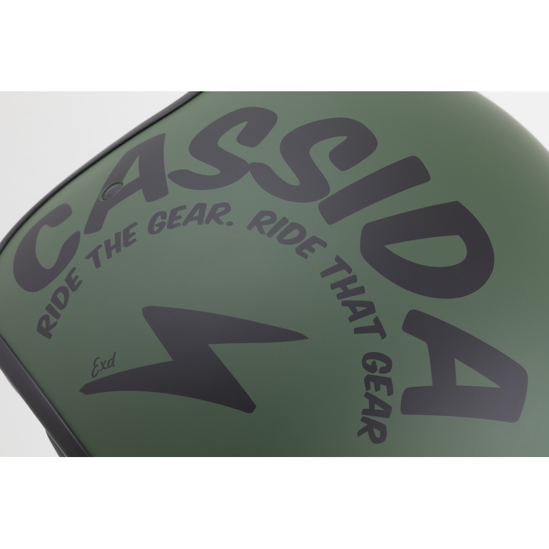 Cassida Motocicleta Cassida Oxygen 2.0 Gear Open Face Verde Mat-Negru