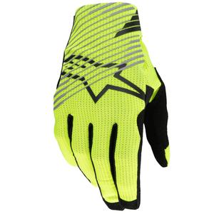 Mănuși de motocross Alpinestars Radar Pro galben fluo