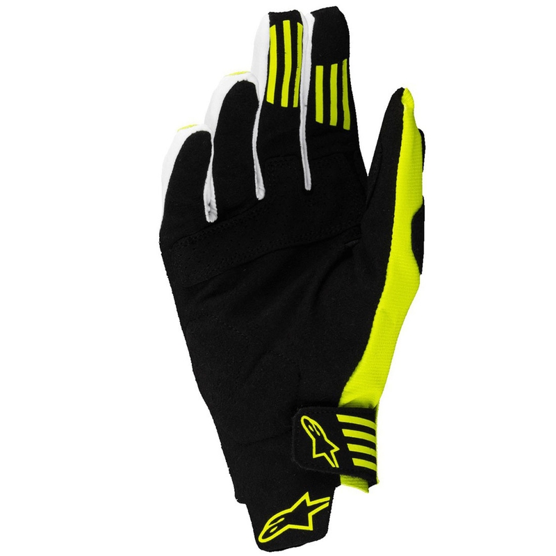 Mănuși motocross Alpinestars Techstar negru-galben fluo
