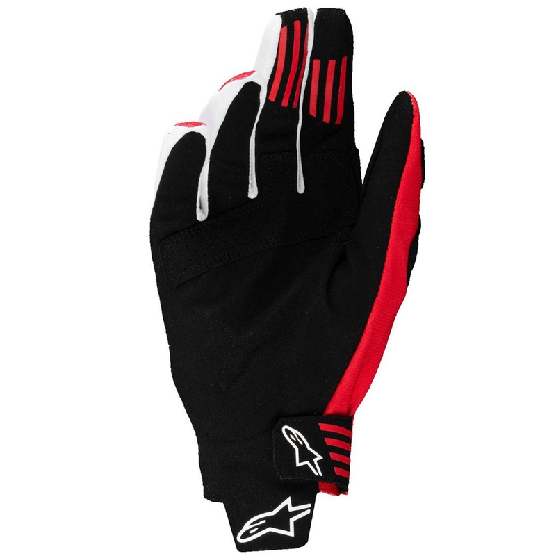 Mănuși de motocross Alpinestars Techstar negru-roșu