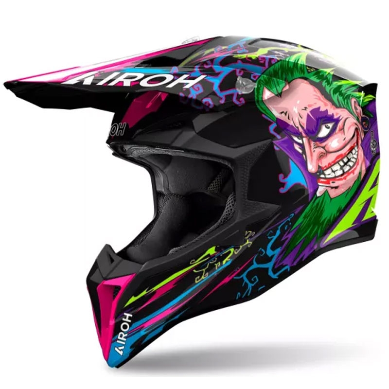 Casca motocross Airoh Wraaap Music multicolora